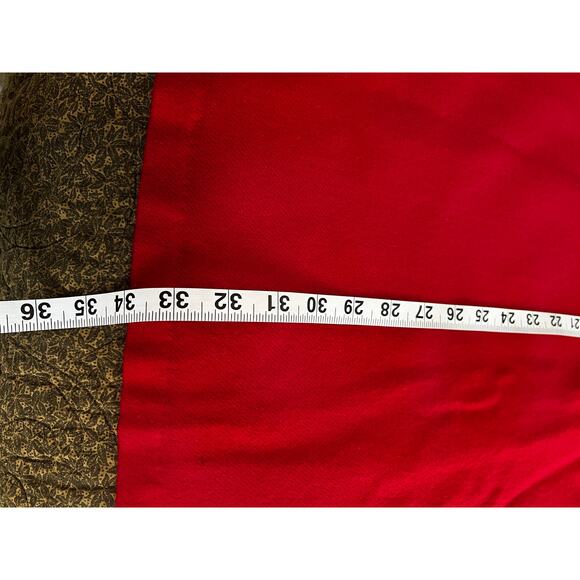 Vintage Requirements red wool maxi skirt a-line academia preppy Holiday party 14 - Picture 9 of 12